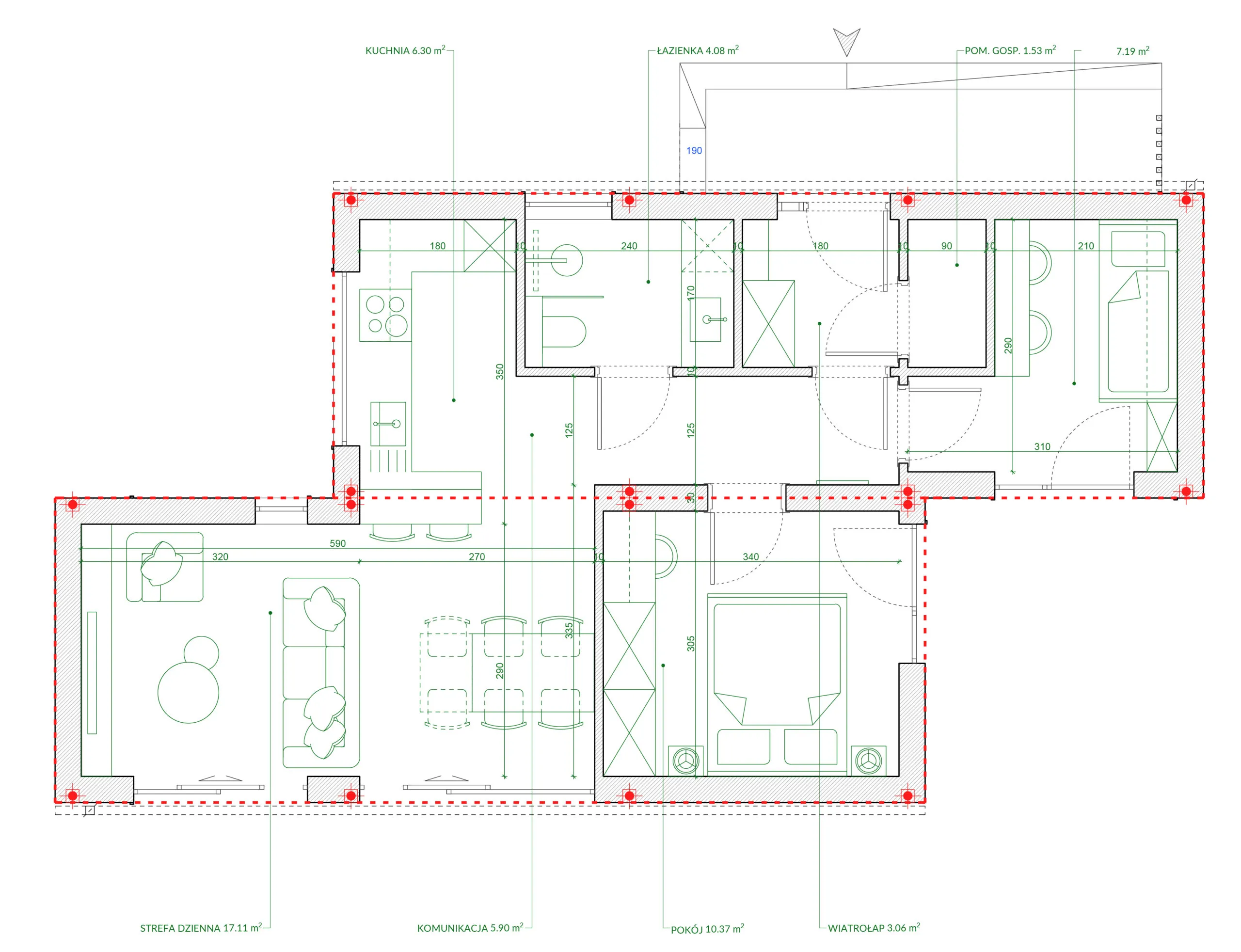 Rzut FIM 70m²